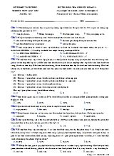 Đề kiểm tra chuyên đề lần 5 môn Sinh học Lớp 12 - Mã đề 132 - Năm học 2018-2019 - Trường THPT Liễn Sơn